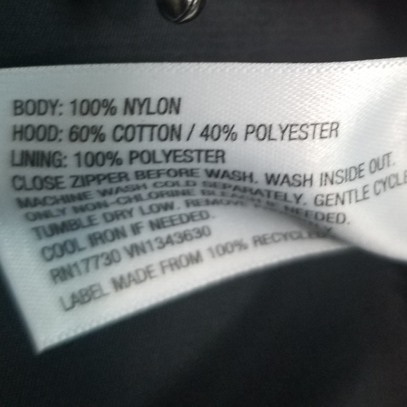 Original Use Mens Black Hooded Bomber Jacket - Picture 9 of 9